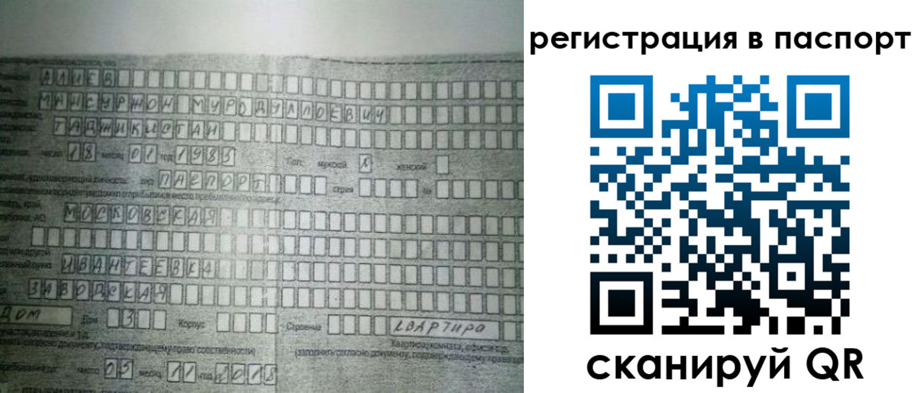 временная регистрация законно в Ухте